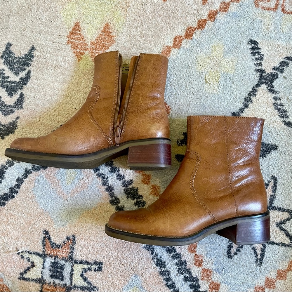 Heeled Leather Boot
